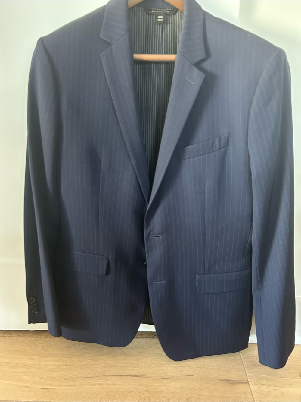 Men's Navy Pinstripe Suit Jacket - Banana Republic